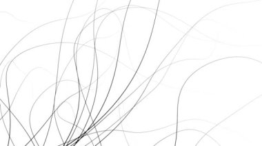 Minimalist grafik stilinde soyut doğa arka planı beyaz üzerine siyah