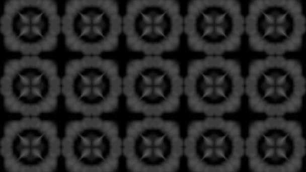 Бесшовный Темный Графический Фон Дикими Мигающими Абстрактными Формами — стоковое видео