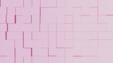 Hareketli küplerin minimalist pembe arka planı - kesintisiz döngü