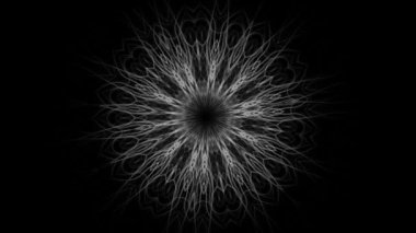 Karmaşık çiçek mandala Mistik arka plan - sorunsuz döngü