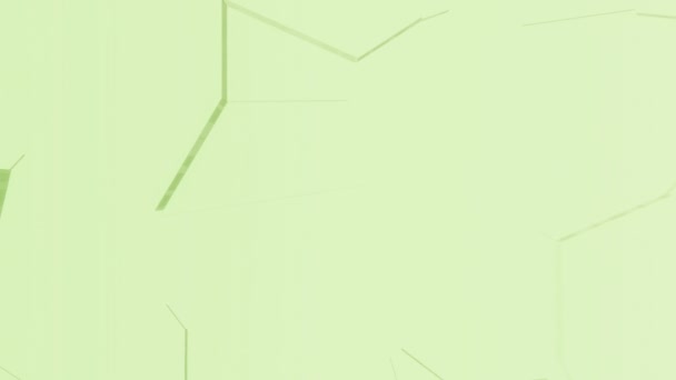 Зеленый Фон Геометрического Рисунка Поверхности Бесшовная Петля — стоковое видео