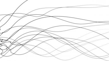 Minimalist grafik stilinde soyut doğa arka planı beyaz üzerine siyah