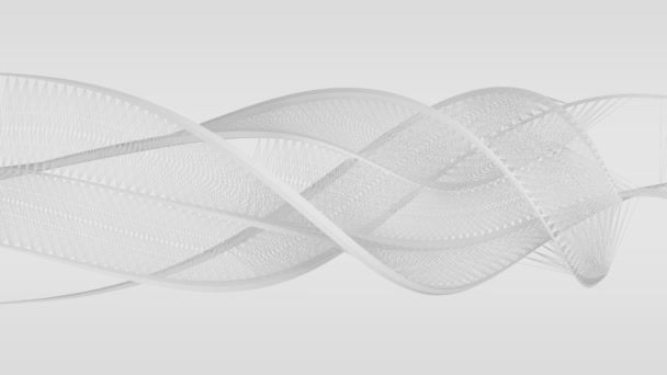 Lignes blanches fluides abstraites - fond design, sur fond blanc 