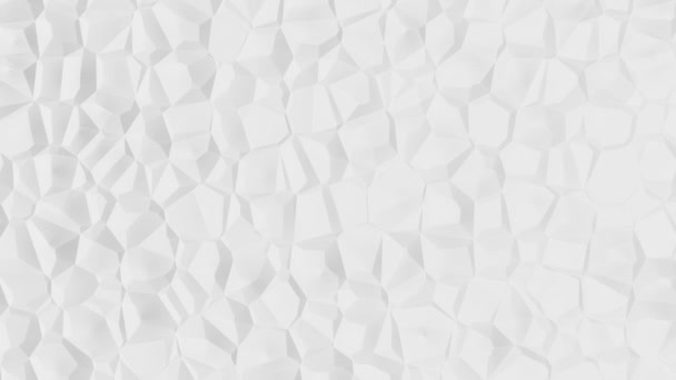 Abstract White Background Moving Geometric Structures — Stock Video