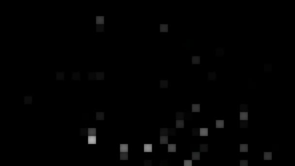 Fond abstrait de carrés blancs en mouvement sauvage . 