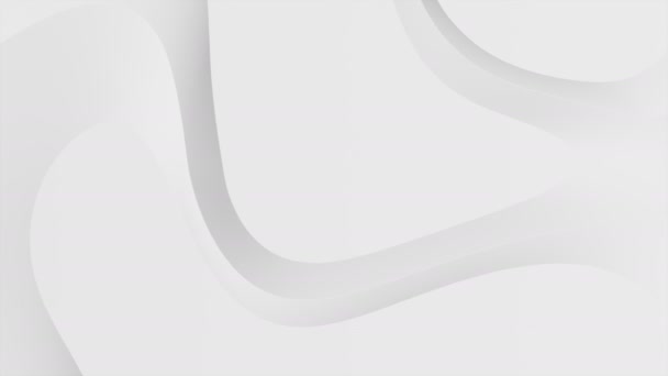 スタイリッシュな白いデザインの背景 シームレスなループ — ストック動画