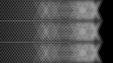 Geometrik desenli, siyah üzerine izole edilmiş kesintisiz grafik arka plan