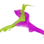 Download pink color splash slow motion HD video footage