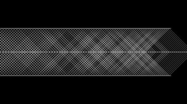 Geometrik grafik stilinde akan ok, siyah arka plan.