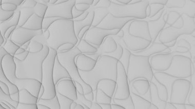 Hareket halinde yuvarlak yüzey yapısına sahip soyut beyaz arka plan