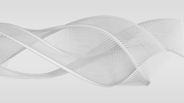 Structures blanches incurvées abstraites en mouvement fluide - fond de conception sans couture 