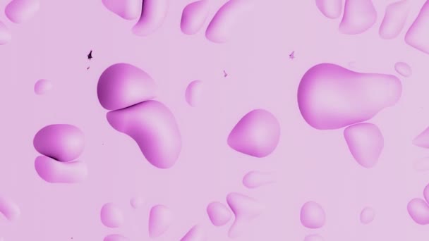 Minimalistische Roze Achtergrond Met Ronde Oppervlaktestructuur Beweging — Stockvideo