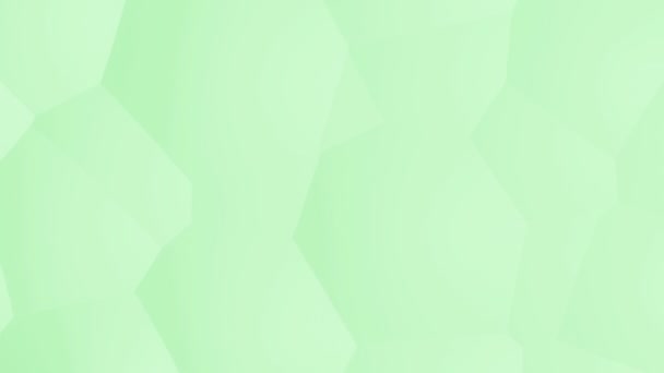 Fond géométrique vert avec structure cellulaire en mouvement 