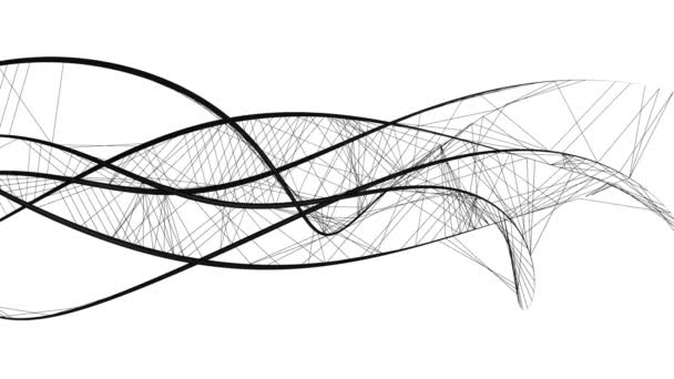 Structures noires courbes - fond design abstrait, sur fond blanc 