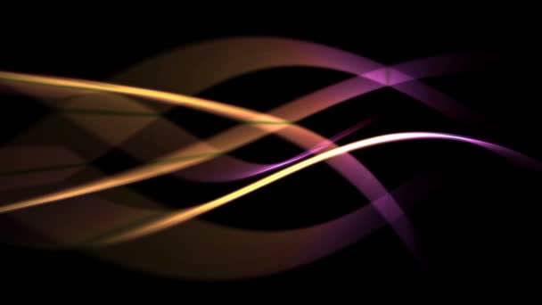 Ondes lumineuses abstraites en jaune et rose 