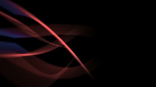 Abstract Light Background Two Colored Energy Lines Red Blue — Stock Video