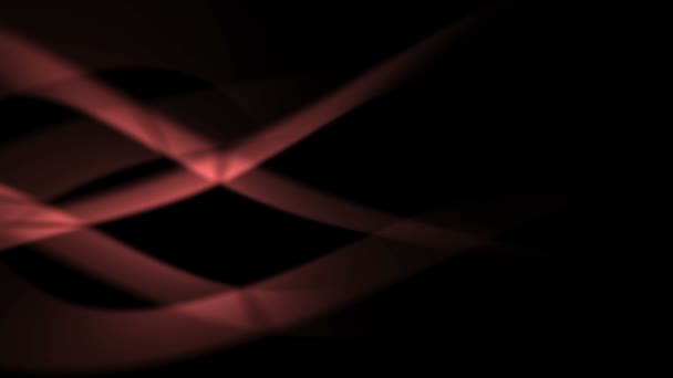 Fond abstrait de douces courbes lumineuses rouges 