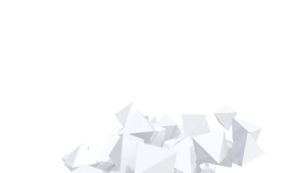 Fond moderne de pyramides brillantes en mouvement abstrait . 