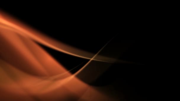 Astratto Arancio Curve Luce Sfondo — Video Stock