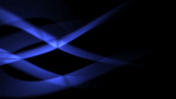 Fond abstrait de douces courbes lumineuses bleues 