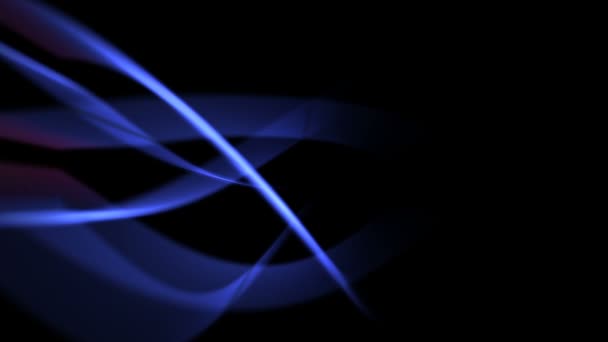 Abstract Light Background Two Colored Energy Lines Blue Red Black — Stock Video