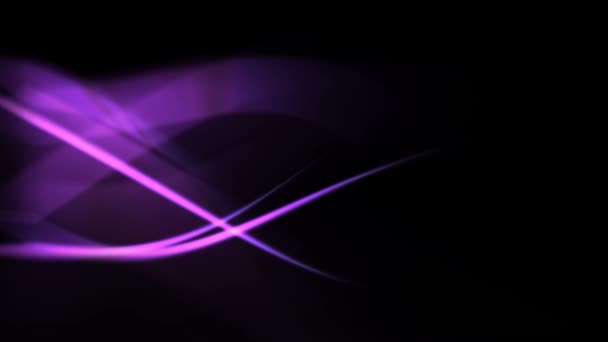 Fondo Moderno Curvas Luz Brillante Púrpura — Vídeo de stock