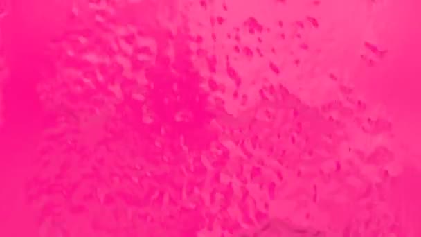 Fundo Pintura Rosa Que Flui Para Baixo Parede — Vídeo de Stock