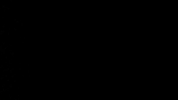 Fluxo Energia Abstrato Partículas Brilhantes Movimento Fluxo Sobre Fundo Preto — Vídeo de Stock