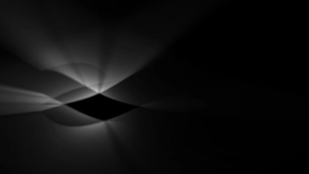 Dark Background Soft Light Waves Abstract Motion Black — Stock Video