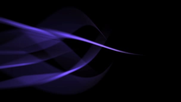 Abstract Purple Light Waves Background — Stock Video