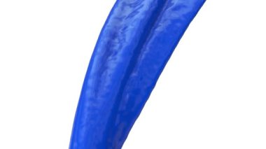 Akan mavi renk, beyaz arka plan üzerinde izole. 