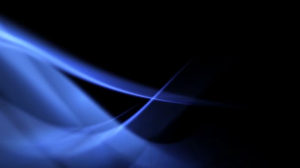 Abstract Blue Light Curves Background — Stock Video