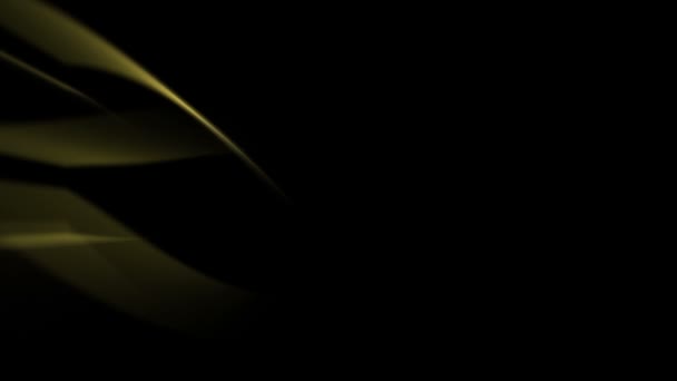 Енергетичний Фон Двокольорових Світлових Ліній Жовтого Зеленого Кольорів Чорному — стокове відео