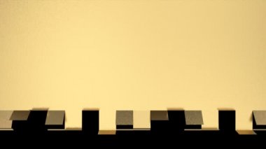 Yukarıdan aşağıya altın elementlerin açığa arka plan animasyonu - siyah izole