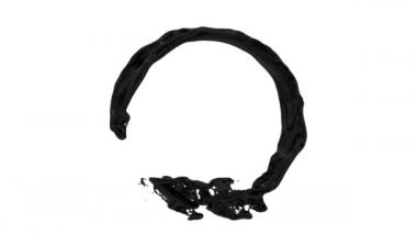 su sıçraması halkası ve yavaş hareket, beyaz arka plan üzerinde izole akan. 