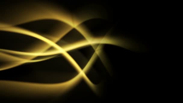 Abstrait jaune ondes lumineuses fond 