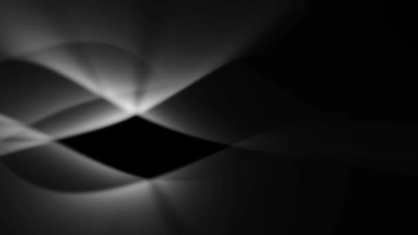 柔らかい光の波の暗いぼやけた背景は 黒の抽象的な動き — ストック動画