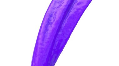 Akan mor renk, beyaz arka plan üzerinde izole