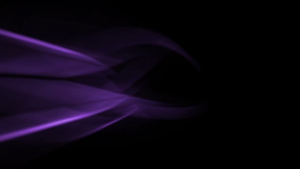 Современный Фон Абстрактных Пурпурных Световых Волн — стоковое видео