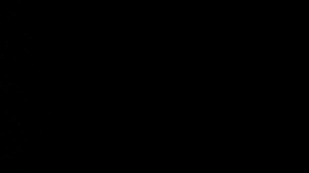 Fluxo Energia Abstrato Partículas Brilhantes Movimento Fluxo Sobre Fundo Preto — Vídeo de Stock
