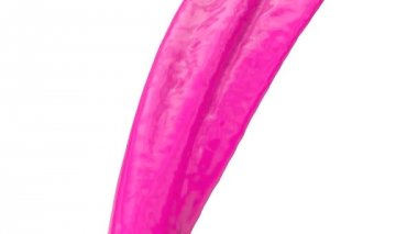 Akan pembe renk, beyaz arka plan üzerinde izole
