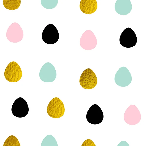 Ostern nahtlose Muster mit Eiern — Stockvektor