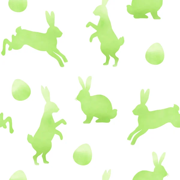 Aquarelle verte motif de Pâques — Image vectorielle
