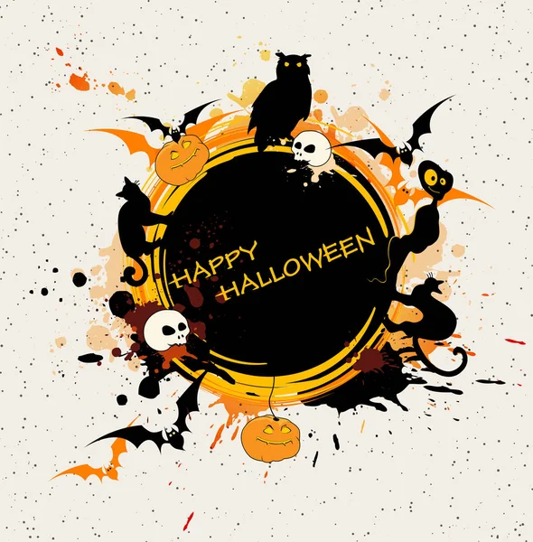 Halloween grunge background — Stock Vector