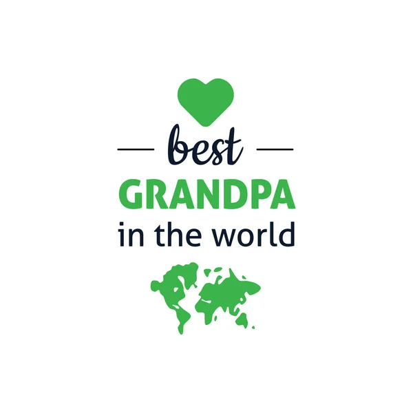 Best grapndpa in the world — Stock Vector