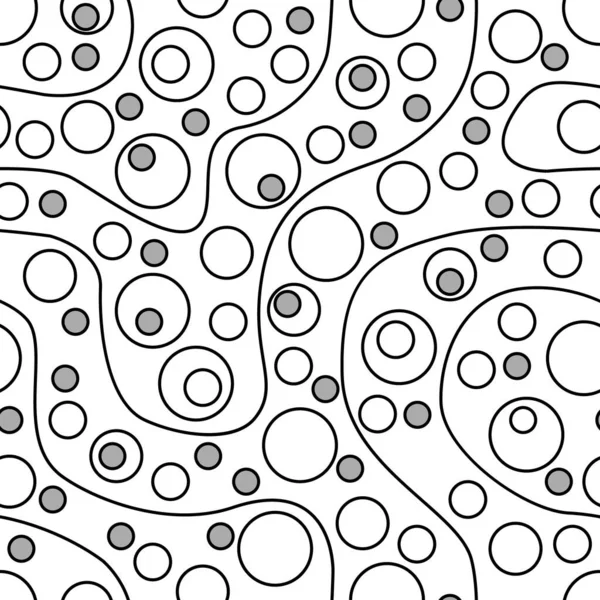 Circles ale tildes seamless pattern — Stock Vector