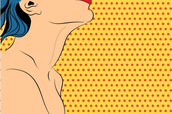 Seksi kadın vektör illüstrasyonu