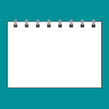 Not defteri veya sketchbook vektör şablonu