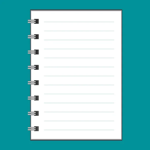 笔记本或素描的矢量模板 — 图库矢量图片