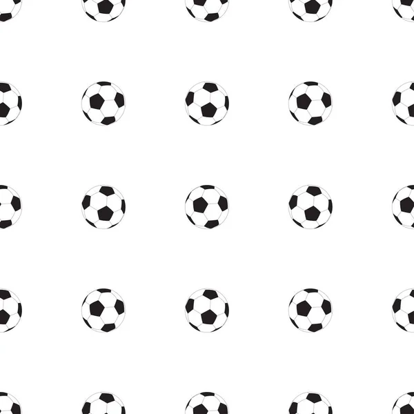 Soccer ball seamless pattern — Stock Vector